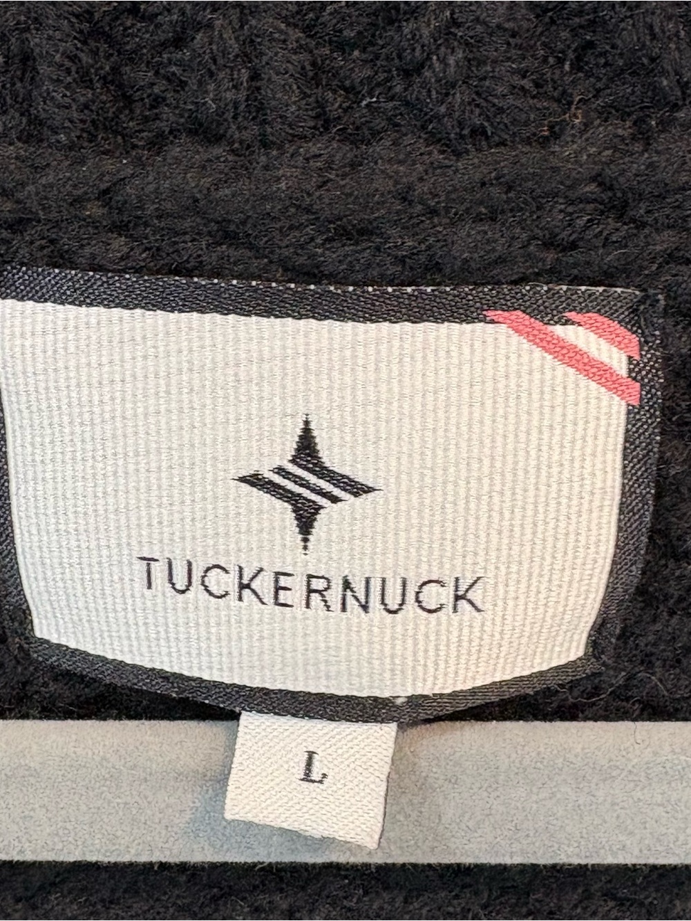 Tuckernuck Black Chunky Wool Blend Vest Size Large Academia - Picture 6 of 9